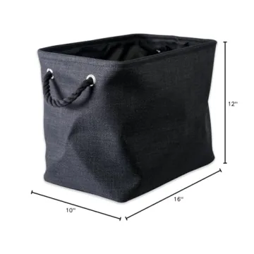 DII Collapsible Polyester Storage Bin for Stylish Organization