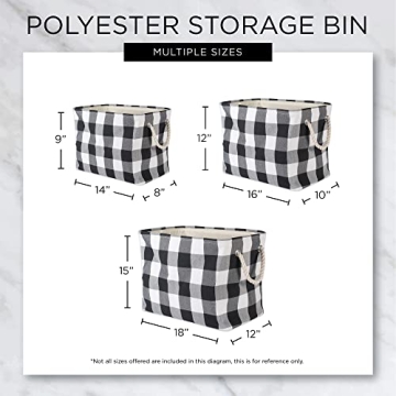 DII Collapsible Polyester Storage Bin for Stylish Organization
