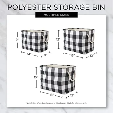DII Collapsible Polyester Storage Bin for Stylish Organization