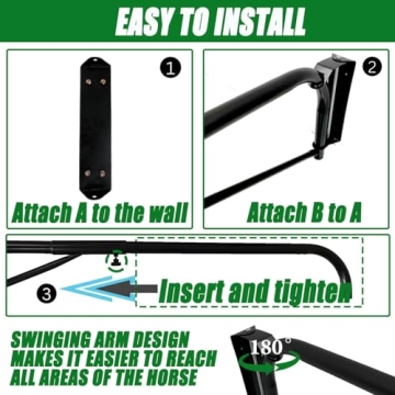 Swing Arm Horse Wash Attachment for Easier Grooming