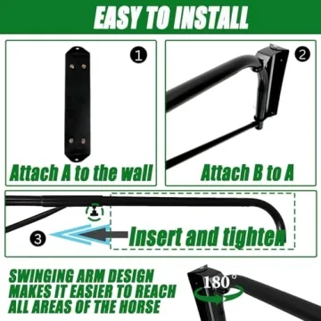 Swing Arm Horse Wash Attachment for Easier Grooming