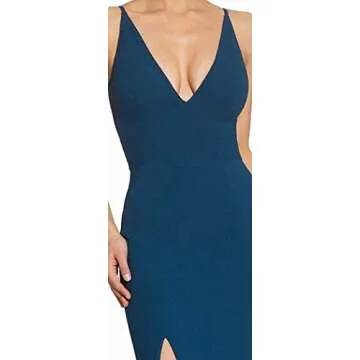 Elegant Spaghetti Strap Plunging Bridesmaid Dress for All Occasions