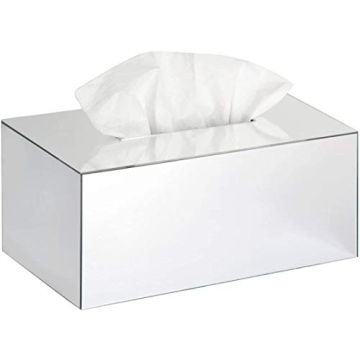 JackCubeDesign Stylish Acrylic Mirror Tissue Box Holder