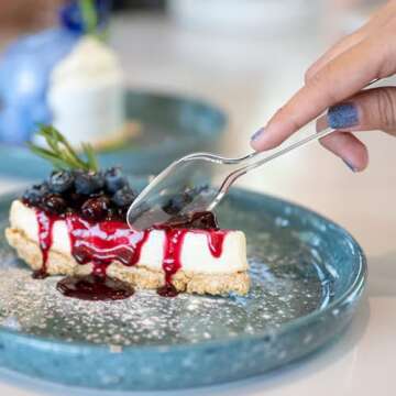 Dealusy 300 Count Durable Clear Plastic Spoons for Parties