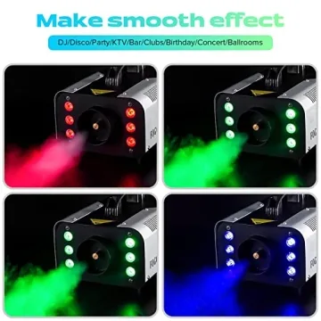 HOLDLAMP Fog Machine with LED Lights & Wireless Remote