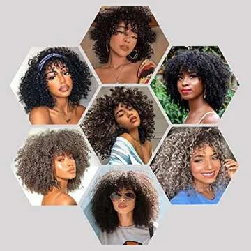 Kalyss 11" Afro Curly Wig - Lightweight & Realistic Style