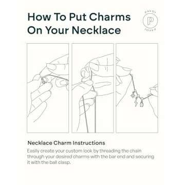 PAVOI Rhodium Plated Cubic Zirconia Charm Necklace for Women | Dog Tag Charm - Brave