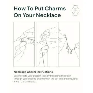 PAVOI Rhodium Plated Charm Necklace for Women