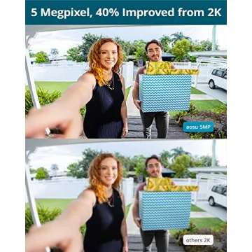 AOSU Wireless 5MP Ultra HD Doorbell Camera with No Fees