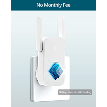 AOSU Wireless 5MP Ultra HD Doorbell Camera with No Fees