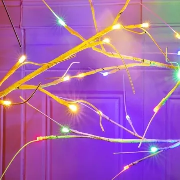 2-Pack Lighted Birch Tree for Stunning Holiday Decor