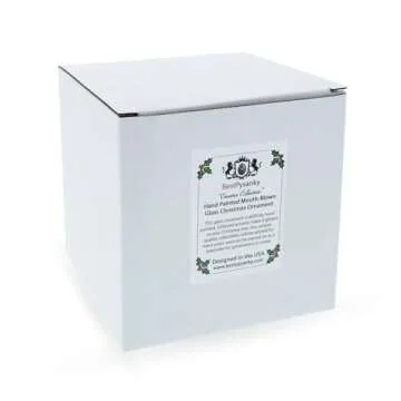 Unique Retro Wanderlust Glass Christmas Ornament for Travelers