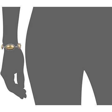 Lucky Brand Women’s Pave Gem Link Bracelet - Two Tone Style, One Size