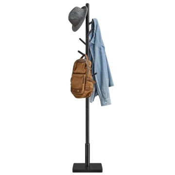 VASAGLE Solid Wood Coat Rack Stylish and Durable