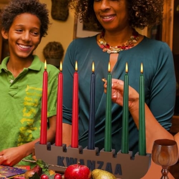 10-Piece Kwanzaa Kinara Candle Set for Festive Celebrations