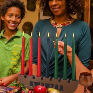 10-Piece Kwanzaa Kinara Candle Set for Festive Celebrations