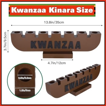 10-Piece Kwanzaa Kinara Candle Set for Festive Celebrations