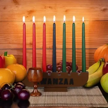 10-Piece Kwanzaa Kinara Candle Set for Festive Celebrations