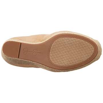 Jessica Simpson Women's Zexie Espadrille Wedge Platform, Almond, 8.5