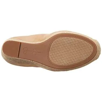 Jessica Simpson Women's Zexie Espadrille Wedge Platform, Almond, 8.5