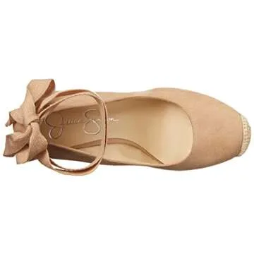 Jessica Simpson Women's Zexie Espadrille Wedge Platform, Almond, 8.5