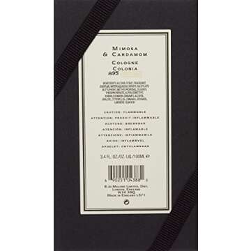 Jo Malone Mimosa & Cardamom Cologne Spray for Unisex, 3.4 Ounce