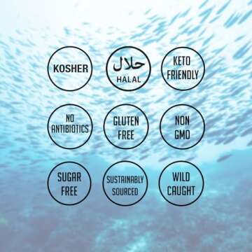 HEARTHY FOODS Marine Collagen Powder 16 Oz - Sourced from Wild-Caught Fish, Pescatarian Friendly, Keto Certified & Non-GMO Verified - Easy to Mix in Water - 45 Servings