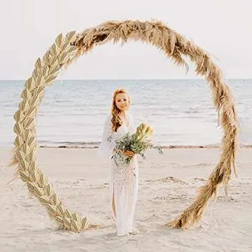 Natural Dried Palm Spears & Bunny Tail Decor Set