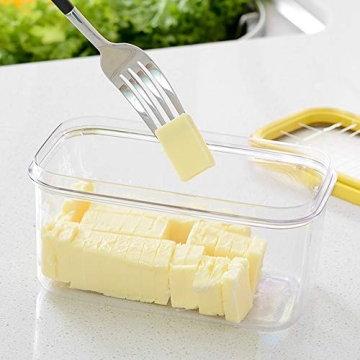 Premium Plastic Butter Dish with Cutter for Easy Use