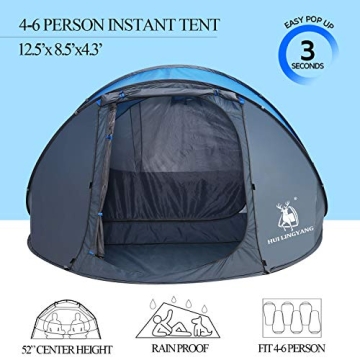 Easy Pop Up Family Tent for Camping & Outdoor Fun