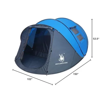 Easy Pop Up Family Tent for Camping & Outdoor Fun