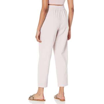 The Drop Women's Ishi Pull On Twill Ankle Pant, Lilac Marble, XL