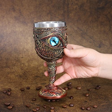 Ottalent Dragon Eye Wine Goblet for DND Enthusiasts