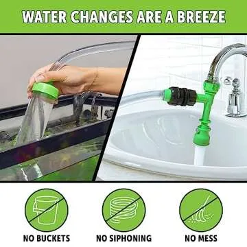 Python No Spill Clean and Fill Aquarium Maintenance System, Gravel Cleaner and Water Changer, 50 Foot