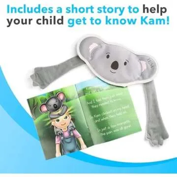 Halos Kids Ice Packs for Boo Boos - Meet Kam Our Reusable Kids & Toddler Ice Pack - Kids Ice Packs for Injuries, Bumps, Fevers - Colic Relief Boo Boo Ice Packs for Kids & Newborns With Free Story Book