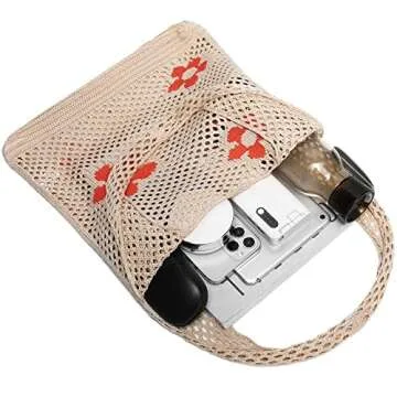 CATMICOO Crochet Beach Bag Tote for Stylish Summer Adventures