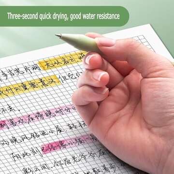 Gel Pens, 5Pcs 0.5mm Retractable Quick Dry Black Ink Fine Point Rolling Ball Gel Pen for School Office Home Supplies, Cute Aesthetic pens for Journaling Note Taking, Gifts for Women and Men Teachers