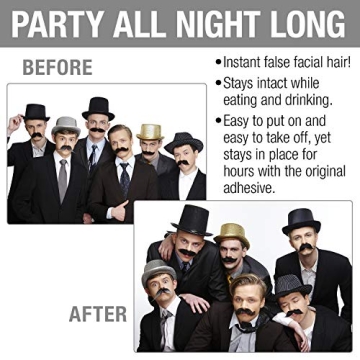 Versatile Self Adhesive Fake Mustaches for All Occasions