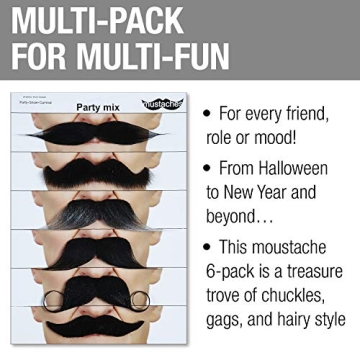 Versatile Self Adhesive Fake Mustaches for All Occasions