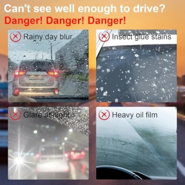 Fululuer Automotive Oil Film Cleaning Brush for Clear Windshield