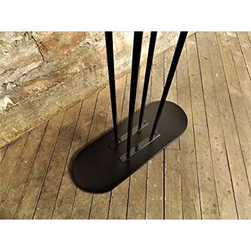 NAHANCO 101B-WD Deluxe Wood Hanger Stackers, Black, Pack of 1