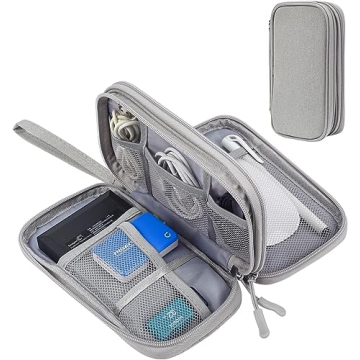 CAOODKDK Waterproof Electronic Organizer Travel Cable Bag