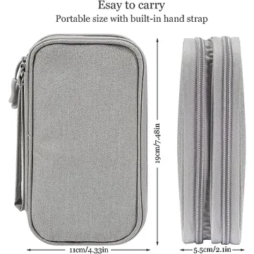 CAOODKDK Waterproof Electronic Organizer Travel Cable Bag