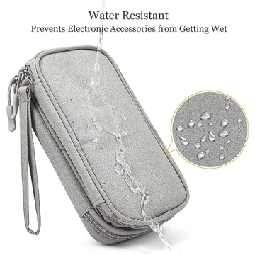 CAOODKDK Waterproof Electronic Organizer Travel Cable Bag