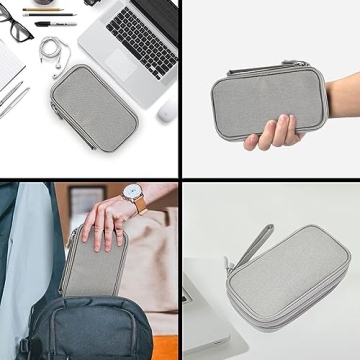 CAOODKDK Waterproof Electronic Organizer Travel Cable Bag
