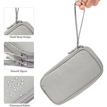 CAOODKDK Waterproof Electronic Organizer Travel Cable Bag