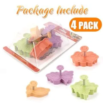 NPLUX Leaf Plunger Cutter Set for Autumn Baking Delight