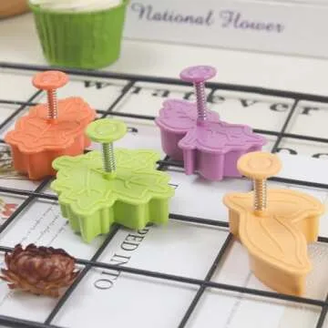 NPLUX Leaf Plunger Cutter Set for Autumn Baking Delight