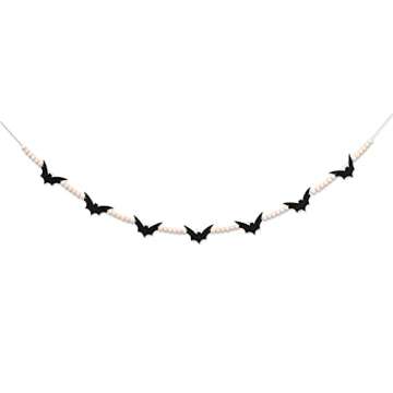 Halloween Black Felt Bats Garland for Spooky Decor