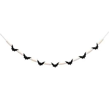 Halloween Black Felt Bats Garland for Spooky Decor